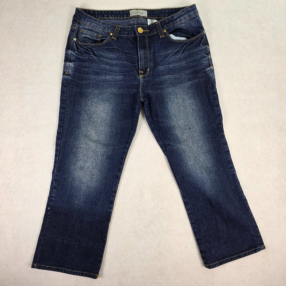 Phat Fashions Silver Label‎ Jeans Junior Women's 17 Mid Rise Straight Leg Y2K